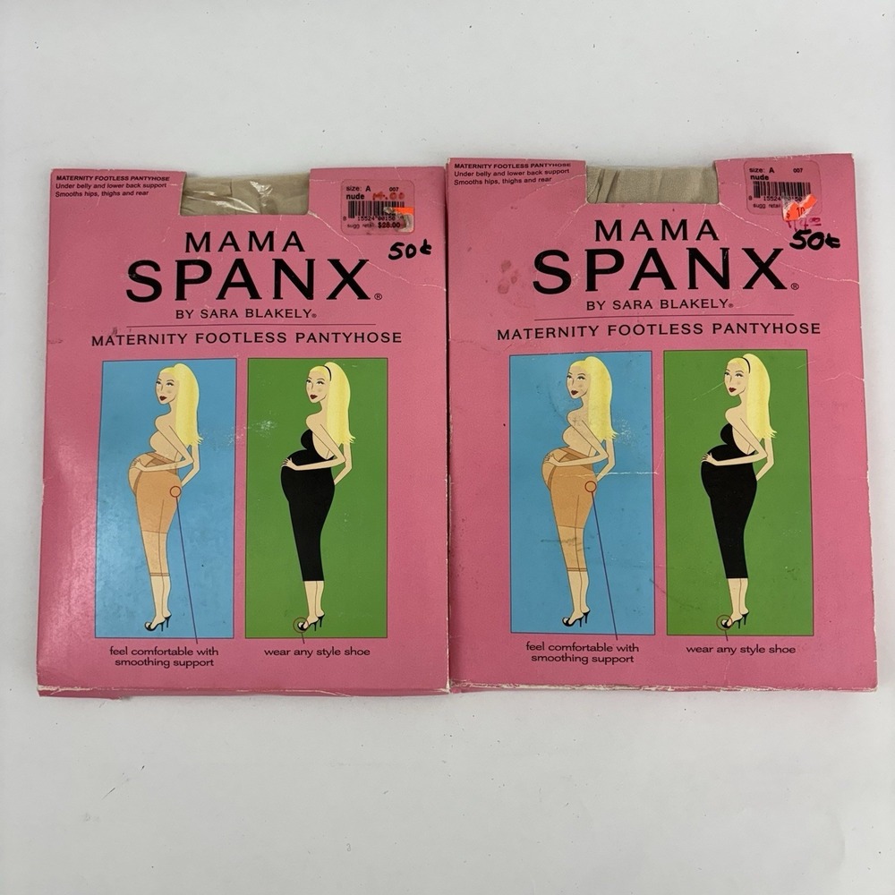 Mama Spanx Maternity Footless Pantyhose Shapewear Size A Nude (2) New Open Box